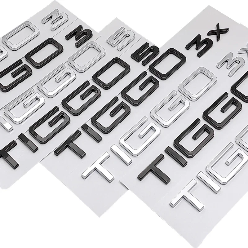 1pcs ABS Car Body Side Rear Trunk Emblem Badge Stickers for CHERY TIGGO 3 4 5 7 8 PRO 3X 5X 8L 2005-2025 Auto Accessories