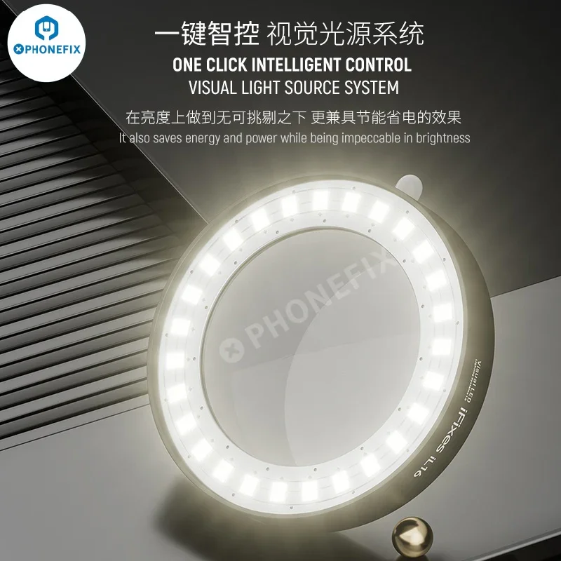Imagem -06 - Usb Power Supply Led Microscópio Dust Proof Espelho Fonte de Luz 62 mm Diâmetro 27 Led Ajuste Lâmpada Brilho Ifixes-il16