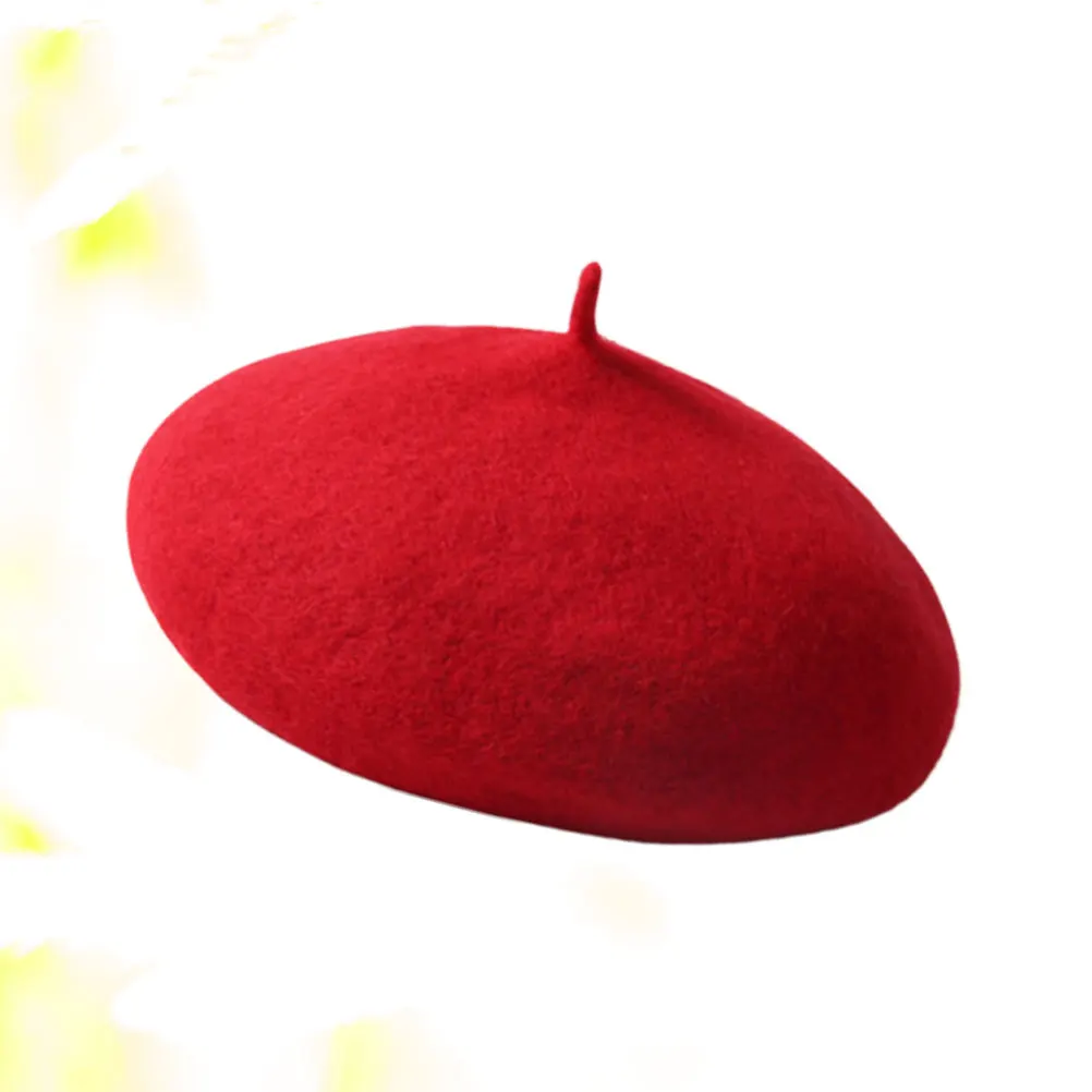 

Girls Beret Hat Hats Beanies Wool for Warm Ultraviolet Light