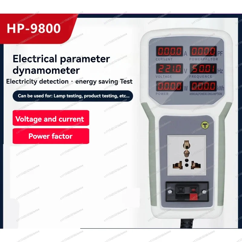 ybjHP-9800 Power Energy Monitor Socket 4500W 85-265V 20A Watt Meter Analyzer Energy Saving Lamp Tester