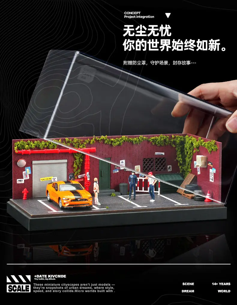 Old Warehouse Parking Lot 1/64 Scale Die-Cast Car Model Display Box Holiday Gift Set view 6