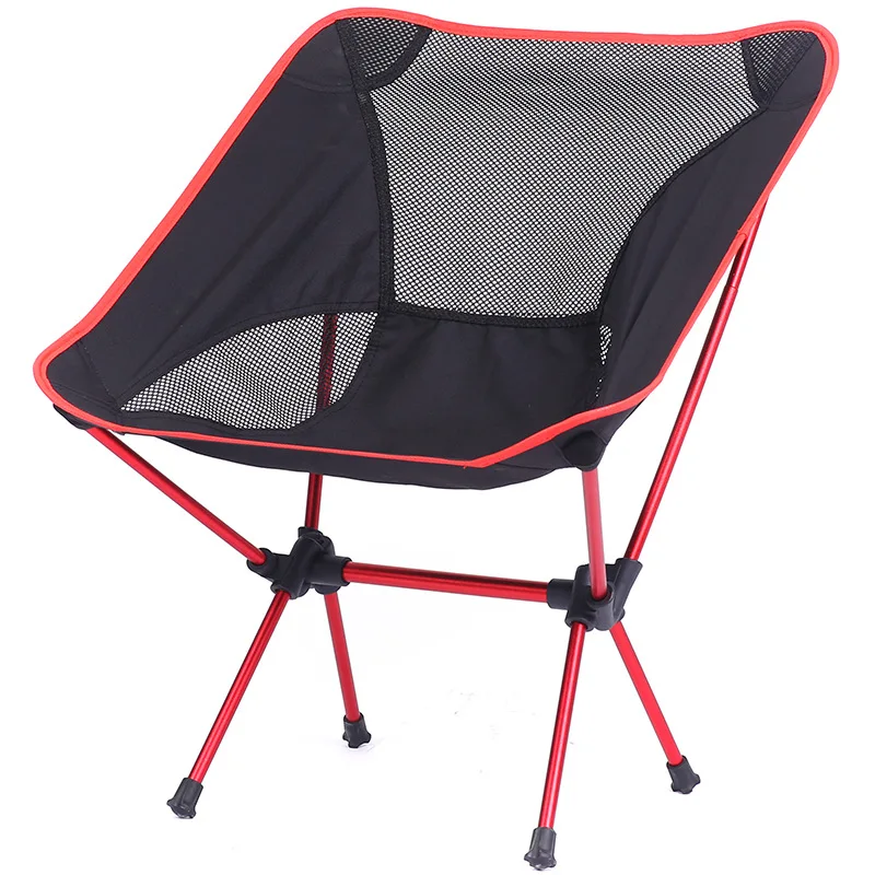 

Factory outdoor Camping Folding Chair Portable Moon Recliner Lightweight Aluminum Alloy Fishing Stool Leisure Sketching Chair