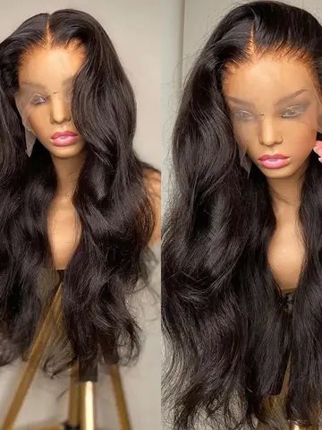 250% 30-36inch Body Wave 13x6 Hd Frontal Human Hair Pre-plucked Lace Brazilian Remy 13x4 Front Wig 4x4 Closure With Hd Full Lace