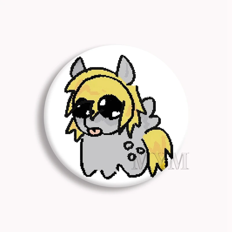 Derpy is Derpy Soft Button Pin Muffins Kawaii Funny Meme Brooch Badge Bag Accessories Decor Fans Collect Friends Gifts