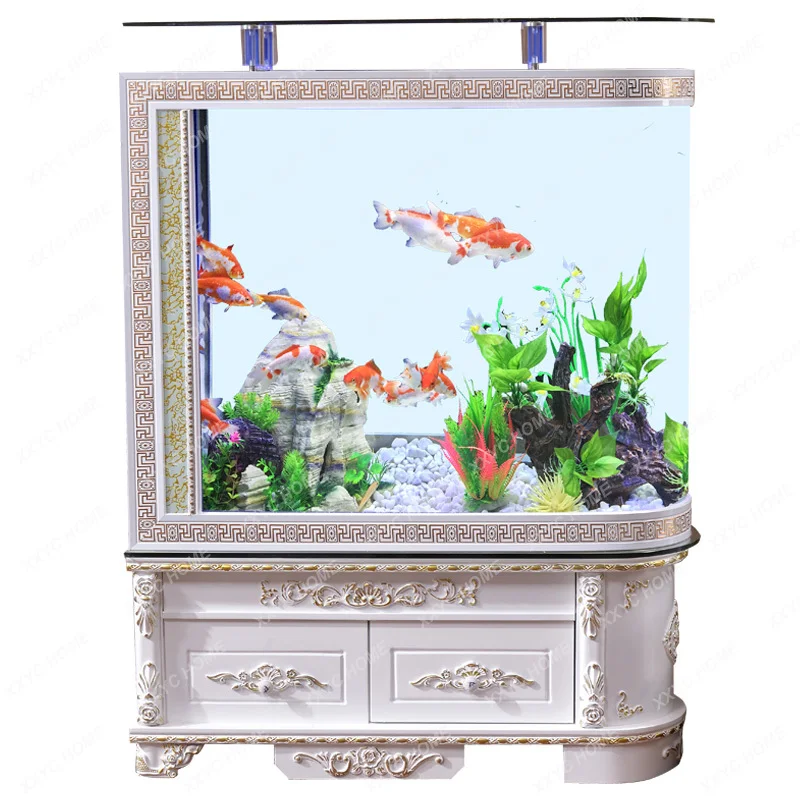 Fish Tank Aquarium Stoving Varnish Cabinet Living Room Ecological Change Water Kim Yong-Dae Fish Tank