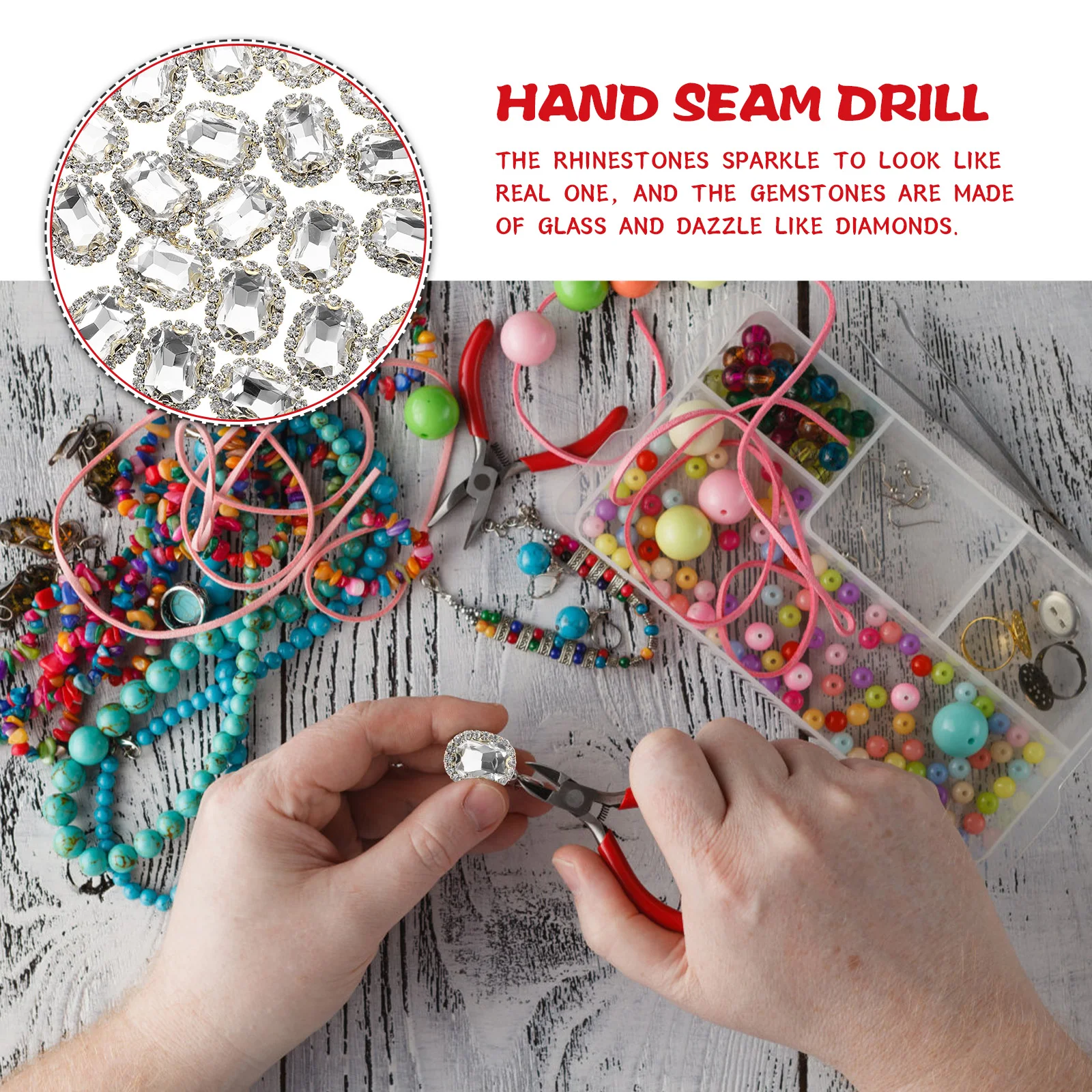 

20pcs H Rhinestones Decorative Clothing Accessories Diy Dress Decors Craft Projects DIY Dress Decorations Fashion Beads