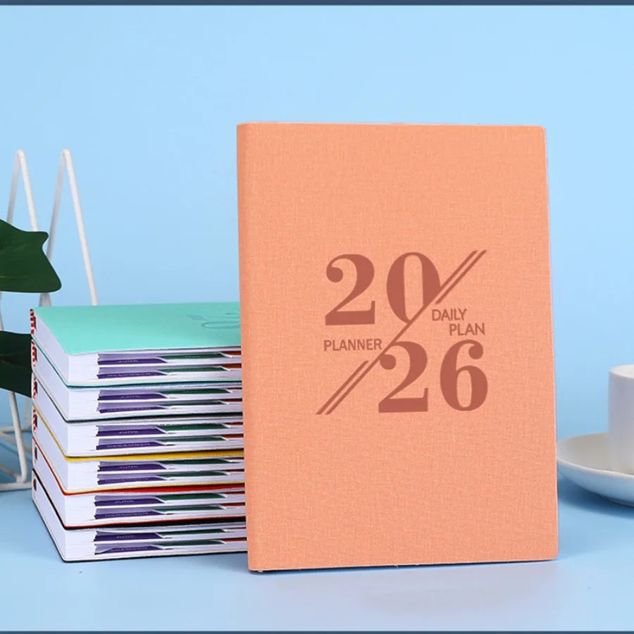 

2026 Книга расписания на английском языке Доводница с управлением временем на 365 дней Самодисциплина Еженедельник Блокнот Ежегодный календарь