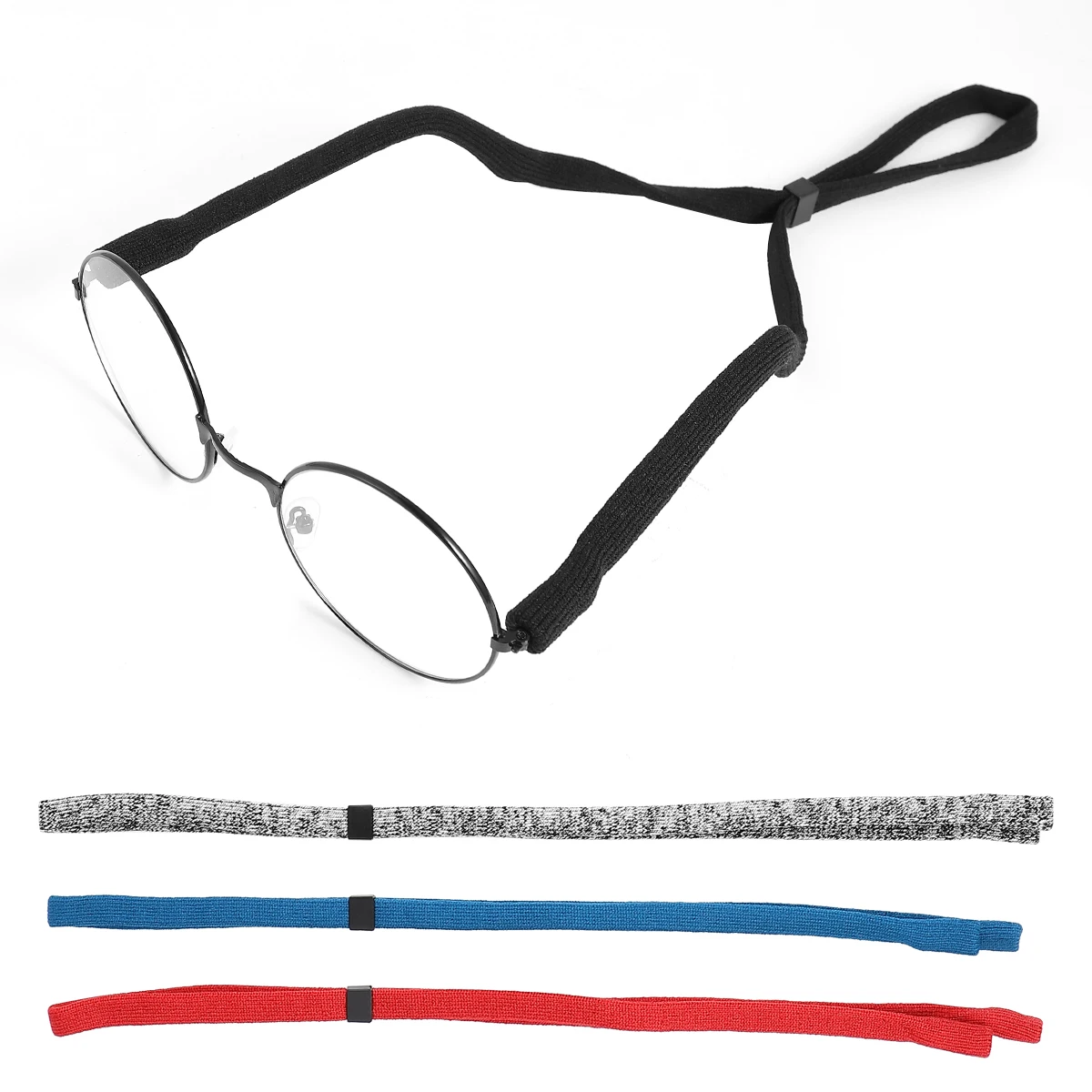 4 قطع من حبل النظارات الاحترافي، حامل نظارات أنيق للأنشطة الخارجية، نظارات شمسية للقراءة باللون الأحمر والأزرق والأسود والأبيض