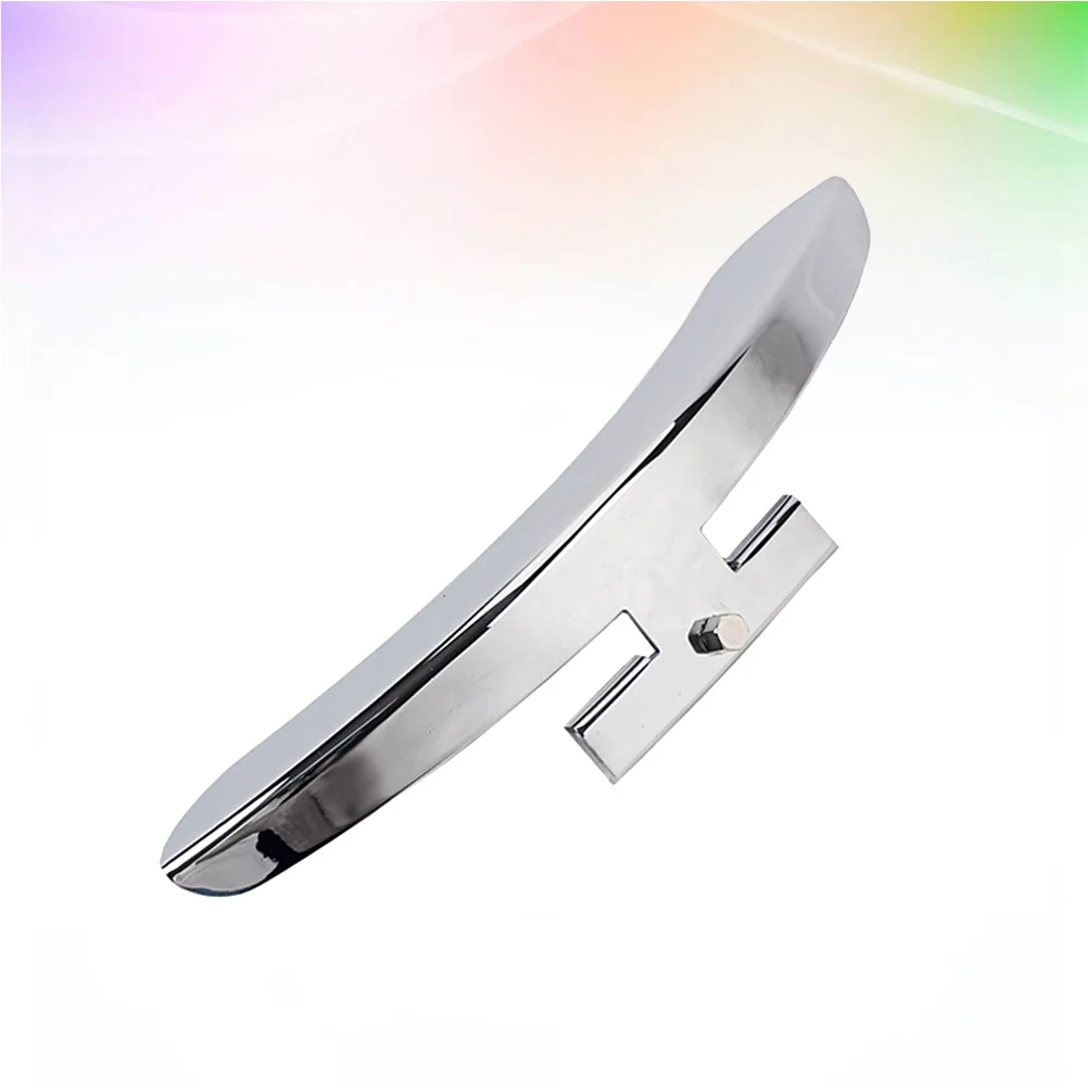 

Sturdy Zinc Alloy Banjo Armrest Single Leg Plated Ha15 Silver High Grade Material Mirror Finish Rim Hooks Banjo Armrest
