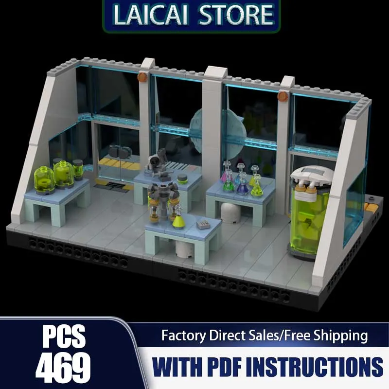 

Moc Building Blocks Chimaera Biosciences Laboratory Model Technology Bricks DIY Assembly Toys Construstion Holiday Set Gifts