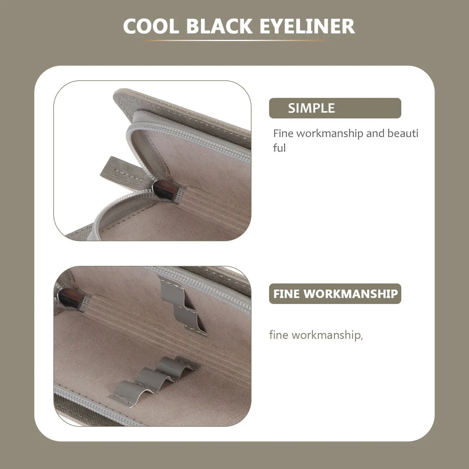 Eyelash Tweezer Storage Box Sturdy Dustproof Cloth Makeup Accessories Holder Portable Lash Tool Case for Home Travel Use