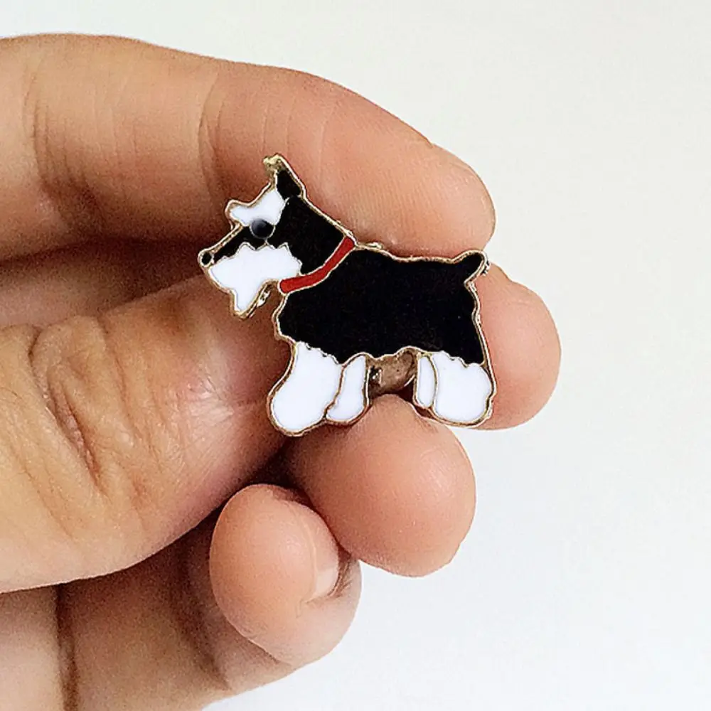 Schoolbag Decoration Cartoon Dog Pet Dog Brooch Bulldog Husky Dog Animal Enamel Pins Animal Funny Cartoon Metal Badge Jeans