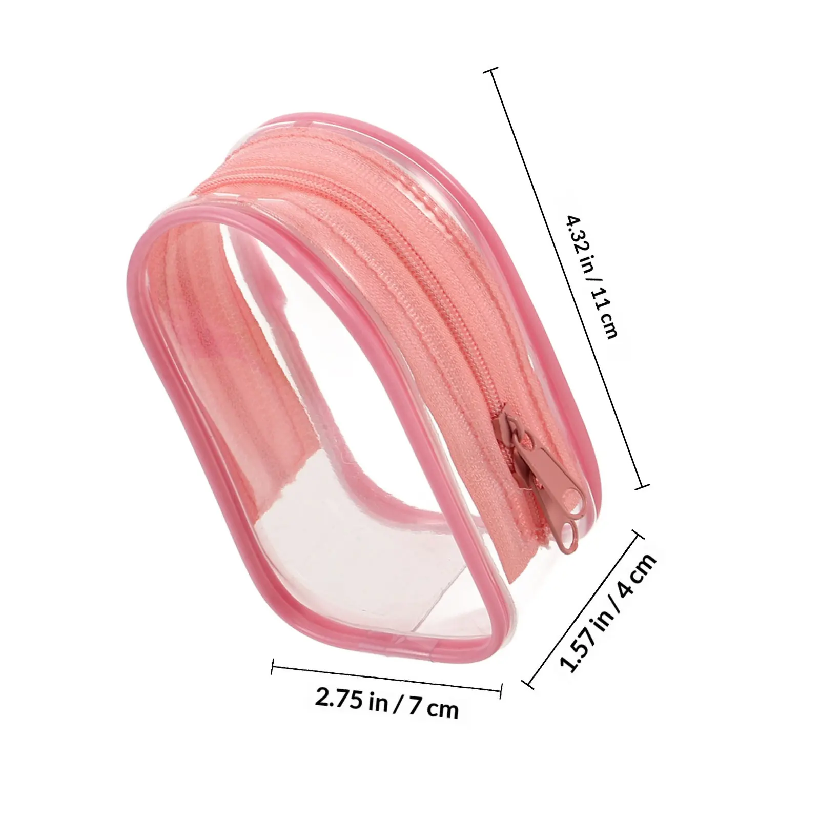 4Pcs Clear Keychain Display Pouch for Mini Collectibles Portable Dustproof Figure Carrying Bag Travel Friendly Small Zipper