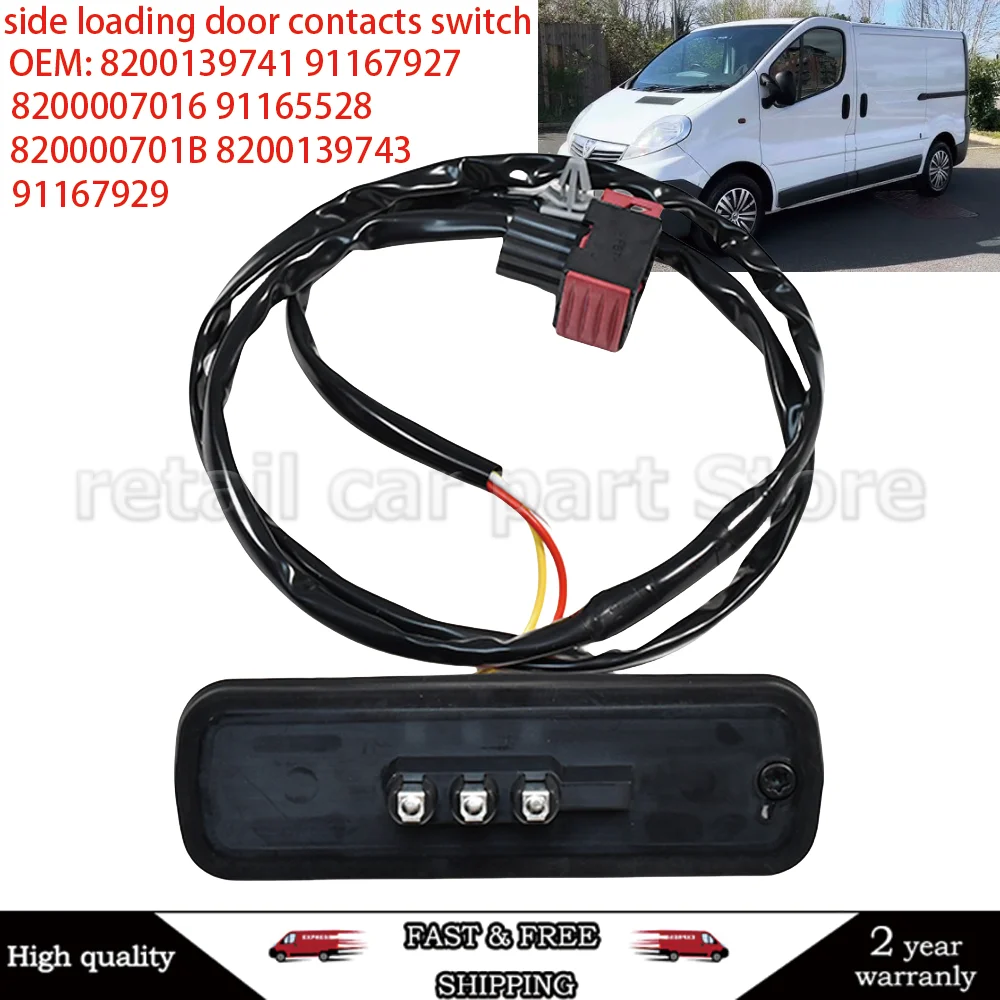 

Universal Sliding Central Locking Switch for 2001-2014 Vivaro Trafic Primastar 8200139741 91167927 8200007016 91165528 91167929
