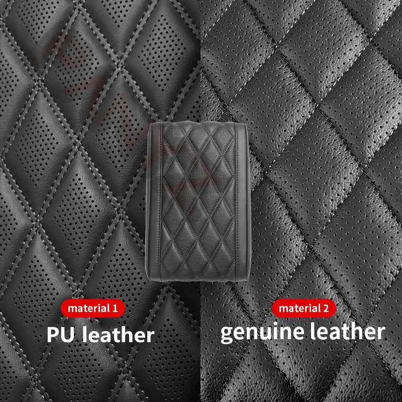 1pcs Universal Car Armrest Box Pad Premium Leather Center Console Armrest Cushion Armrest Pillow Pink Car Interior Accessories