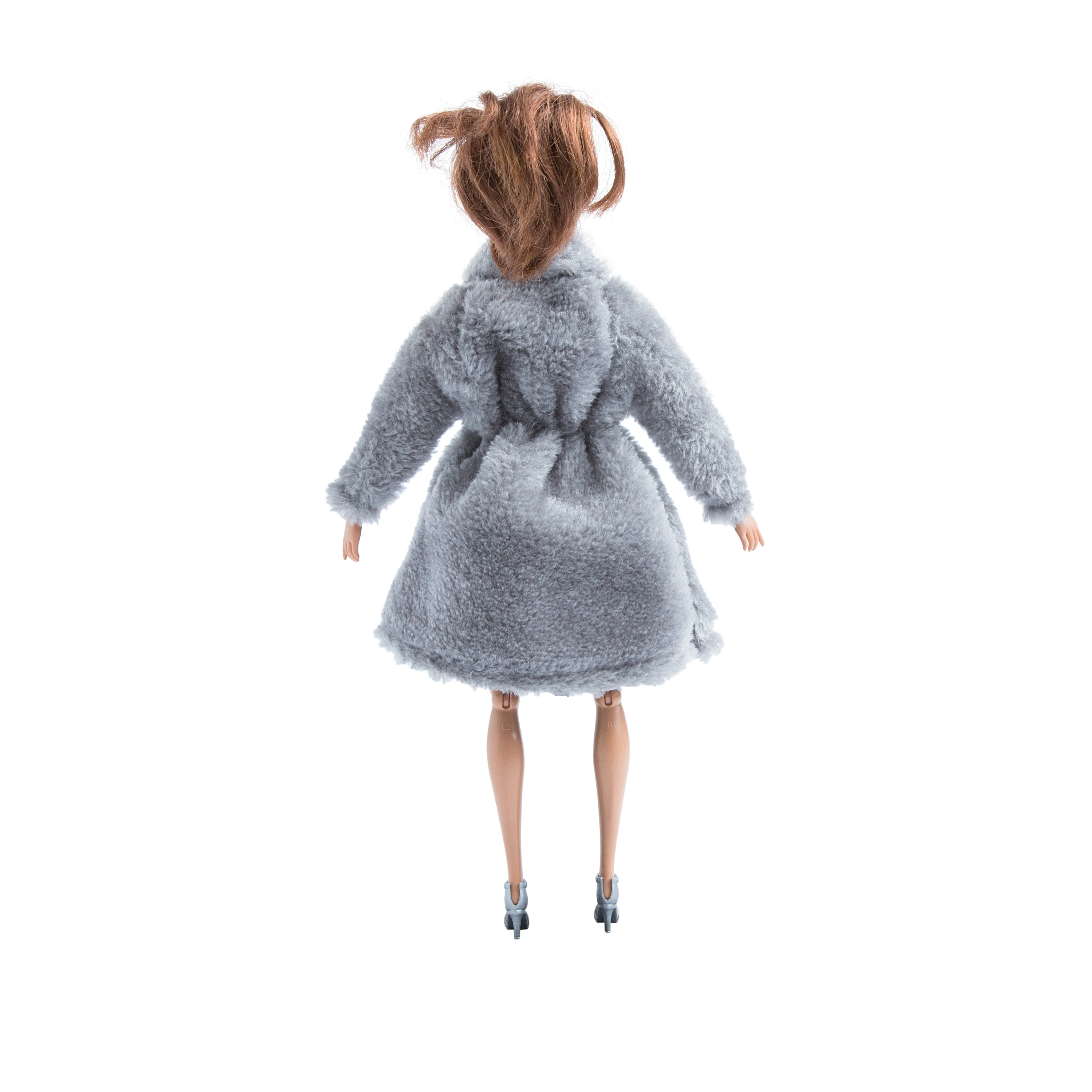 New 30cm 1/6 Grows Outfit Flannel coat Accessories Clothes for Barbies doll
