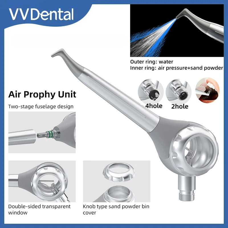 

Dental Air Prophy Unit Polisher Machine Spary Jet Airflow Sandblasting Gun Teeth Whitening/Cleaning/Polishing Dental Products