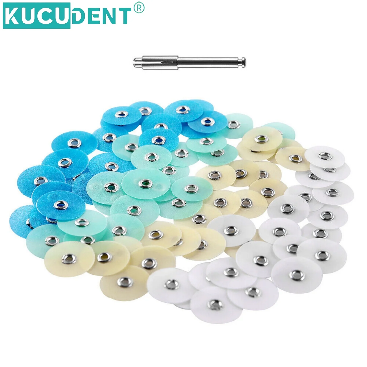 40pcs/80Pcs/Box Dental Composite Polishing Disc Gross Reduction Mandrel Stripes for Teeth Whitening Dentistry Consumables