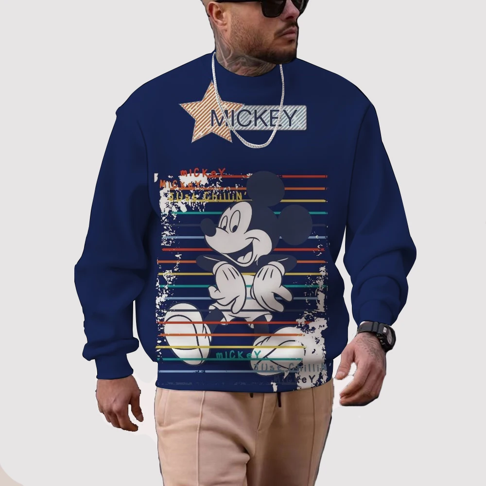 

New Merry Christmas Disney Mickey Mouse Fall Harajuku Crew Neck Casual Women's/Men's Long Sleeve Sweatshirt Top Y2K.