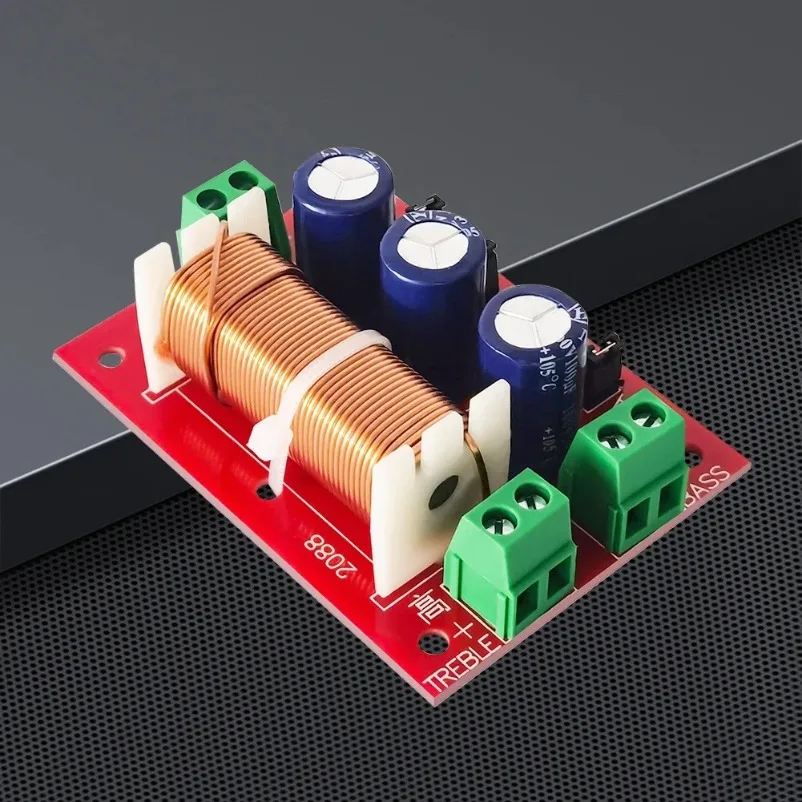 YLY-2088 módulo de filtros crossover de 2 vias 400w divisor de frequência de alto-falante de áudio ajustável gama completa agudos graves soldagem livre