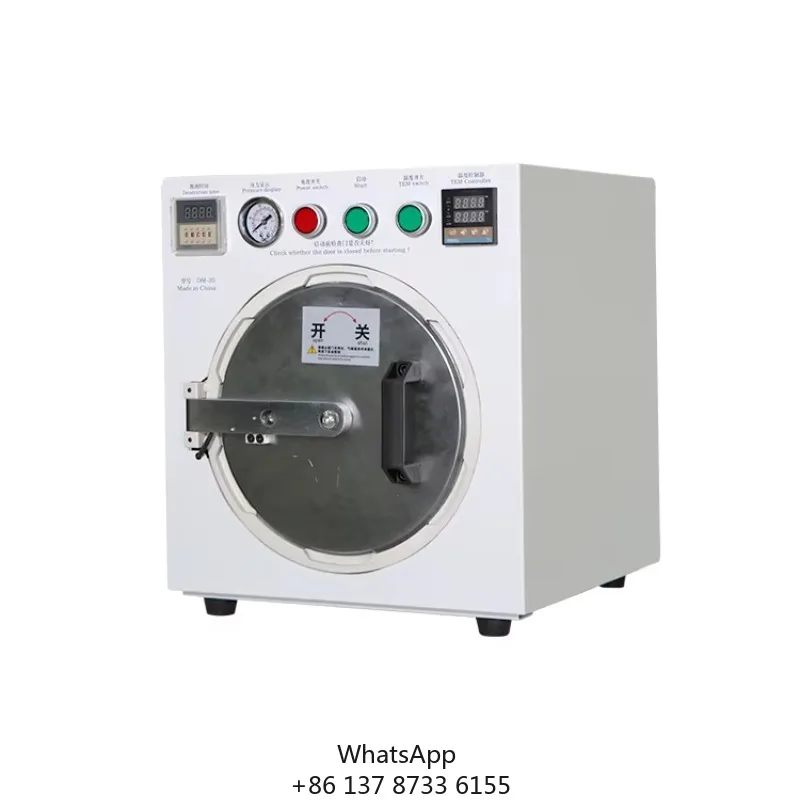 DM-20 Mini OCA LCD Bubble Remover Machine Edge Flat Screen Refurbished With 220V Pump Core Components Included 1 Year Warranty