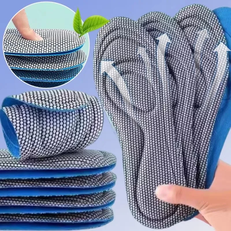 3Pairs Foot Acupressure Insole Men Women Soft Breathable Sports Cushion Inserts Sweat-absorbing Deodorant Orthopedic Shoe Soles