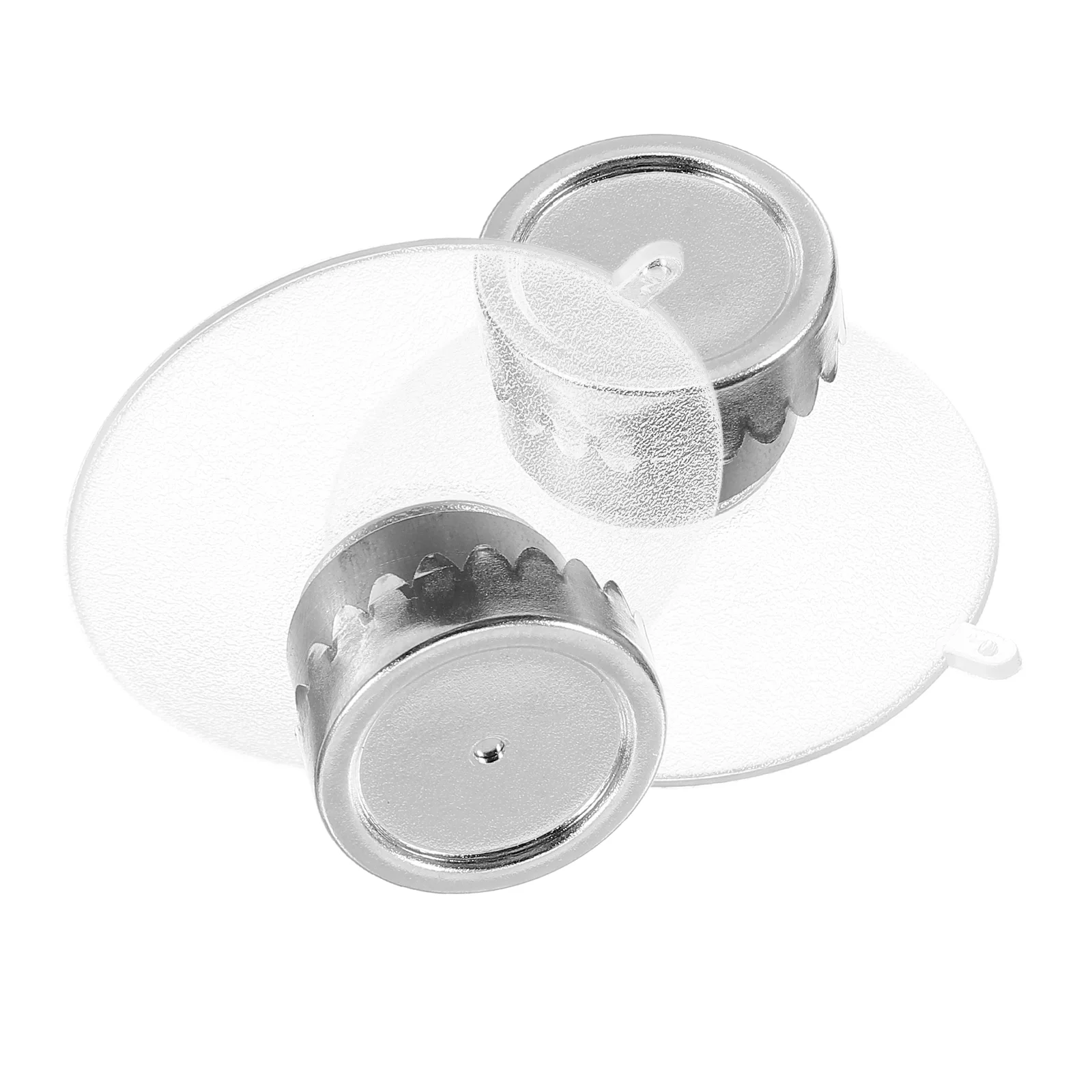 2 Sets Soap Magnetic Box Foam Wall-mounted Rack Cup Gripper for Bar Silver Stainless Steel