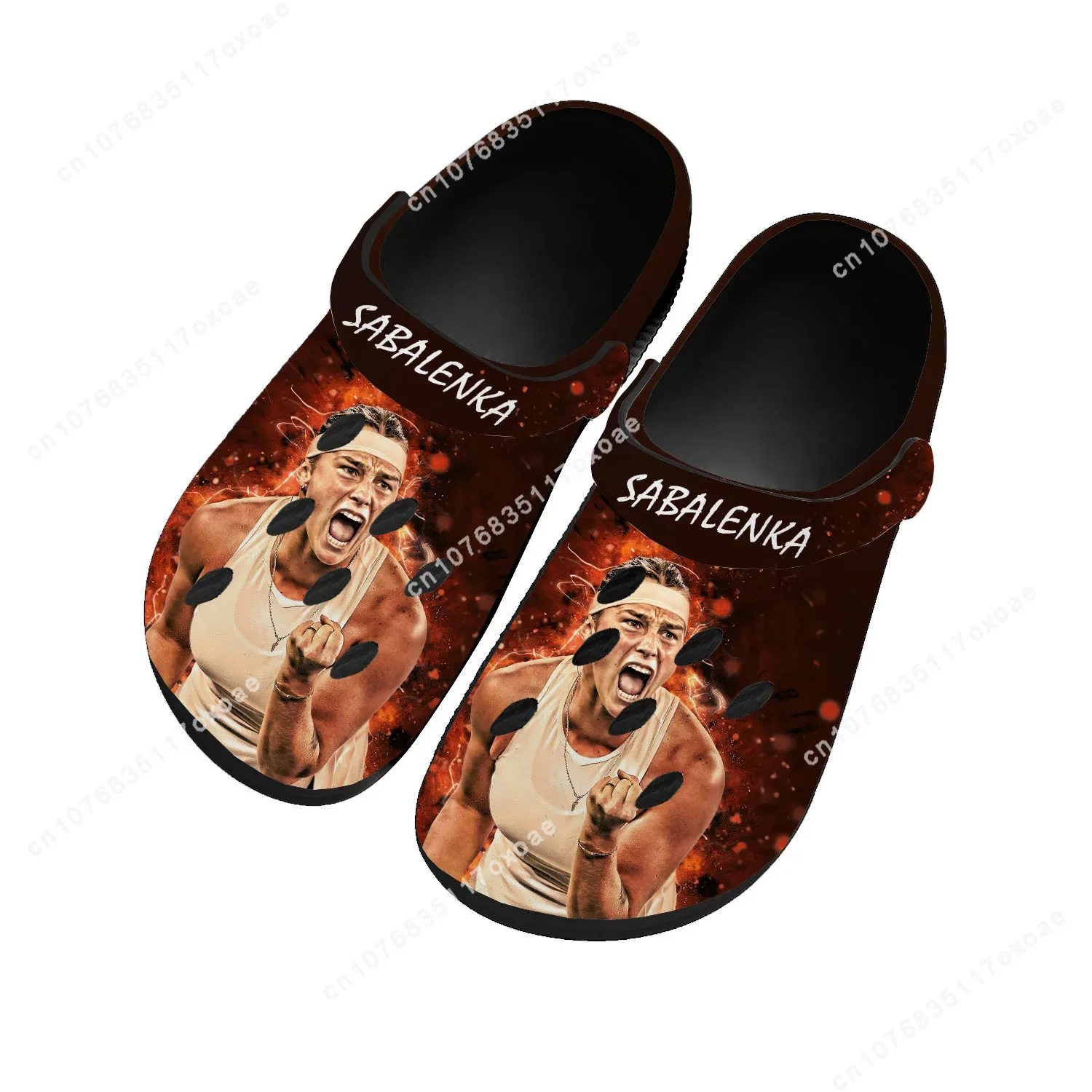 

Aryna Sabalenka tennis Home Clog Mens Women Youth Boy Girl Sandals Shoes Garden Custom Made Breathable Shoe Beach Hole Slippers