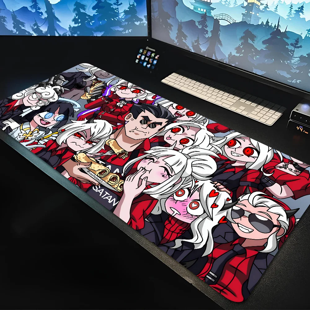 Helltaker Mousepad Large Computer Gaming Accessories MousePads Desk Mats Anti-slip Laptop Soft Mouse Pad