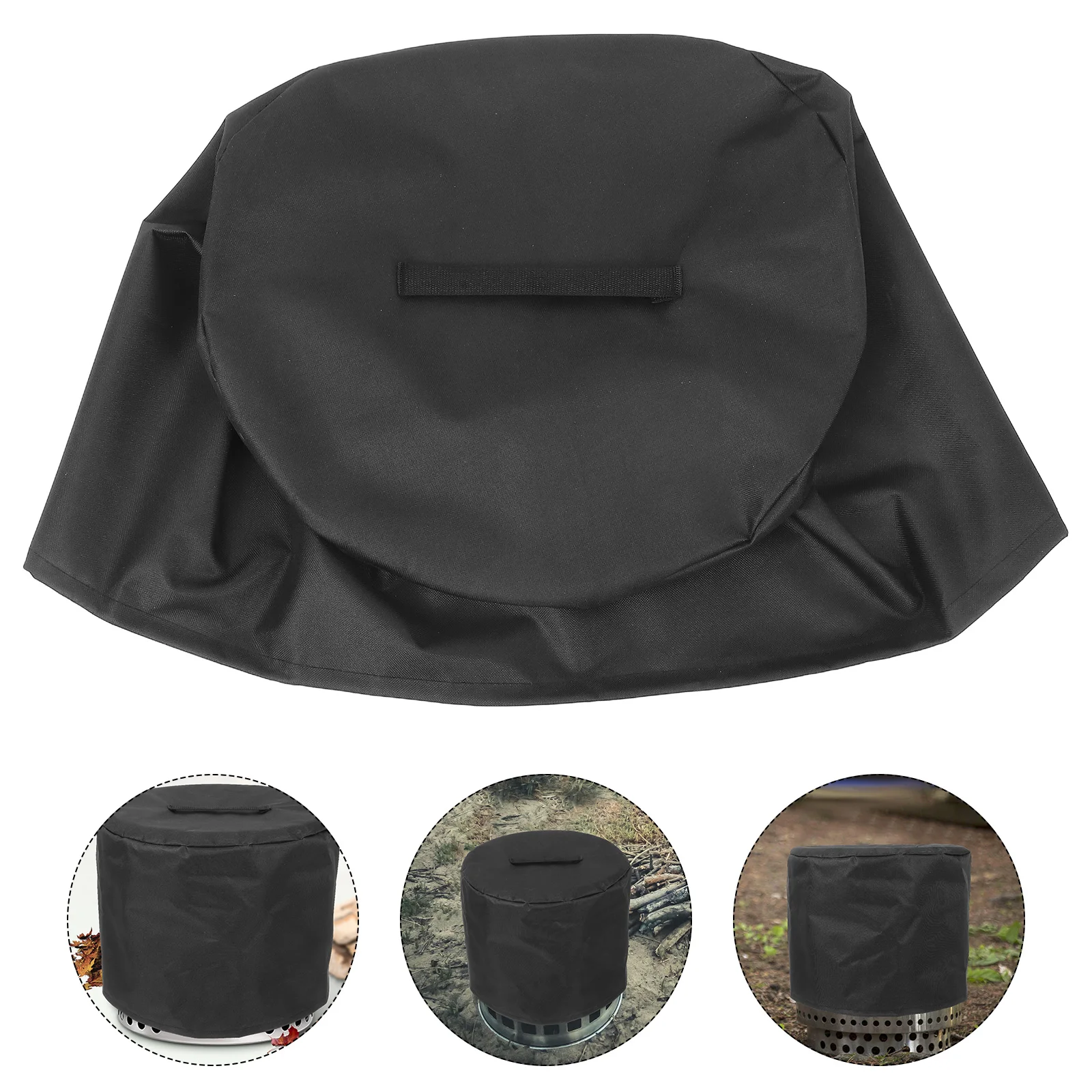 Fire Pit Cover Garden Heater Full Coverage Dust-proof Outdoor Gas Table Fireproof 600d Oxford Cloth Protective Burner