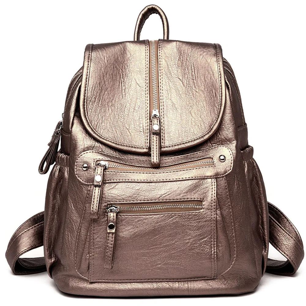 Sacs à dos en cuir vintage pour femmes, sac à dos de voyage pour dames, sacs d\'école pour filles, haute qualité