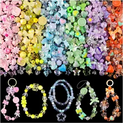20g Mixed Flowers AB Color Phone Chain Beads Necklace Earrings Beadings Multi Style Beads For Jewelry Making Findings