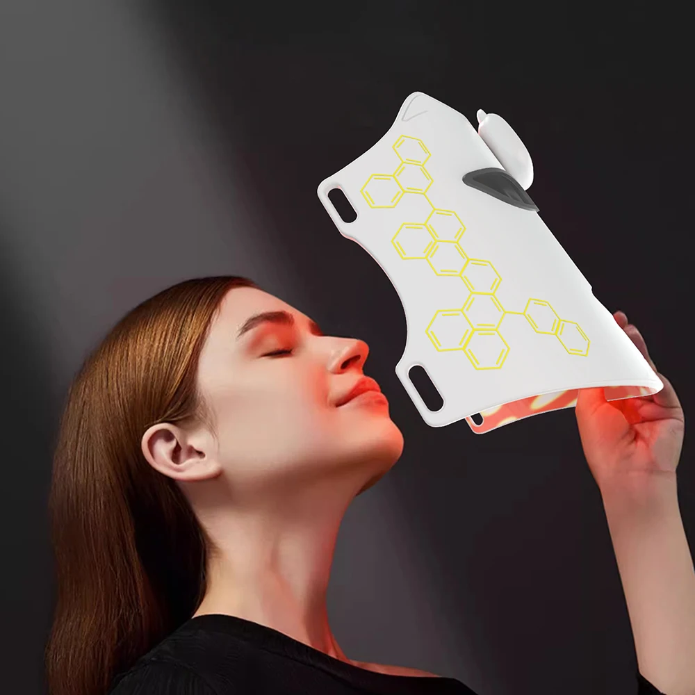 Wireless 4-colour silicone LED face mask, view 5