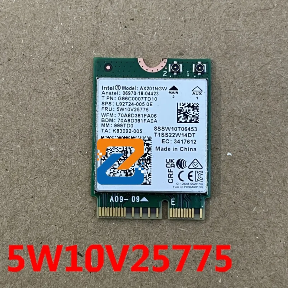 

Для Intel AX201NGW кнопка Wi-Fi карта 5W10V25775 WIFI 6 Bluetooth 5.1 NGFF