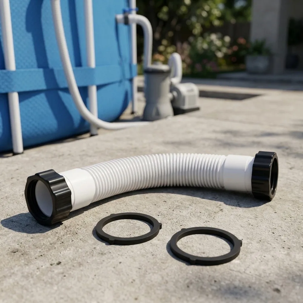 14In Pool Sand Filter Pump Hose 11388 Compatible With Intex= Soft-Sided Pools Flexible PE Replace Part Enhanced Pool Experience