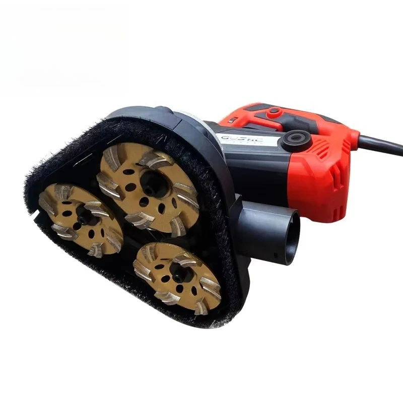 High Power  Grinding Machine With  Grinding Multi-function Hand-held Three-head Angle Grinder
