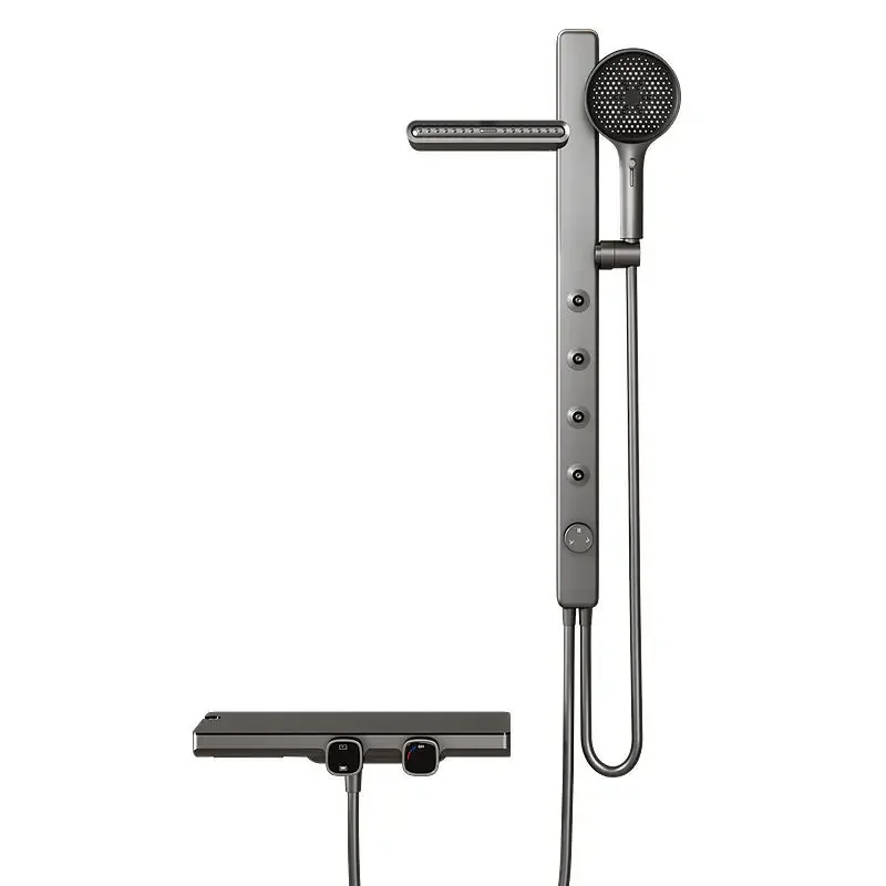 

Душ без крыши, полностью медный, простой комплект, разделенный душ с постоянной температурой, под давлением.