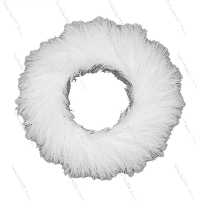 

Искусственный венок из пампасов, круглый настенный орнамент 20,86 дюйма, искусственный венок для стиля бохо, современный шикарный домашний декор, фермерский дом