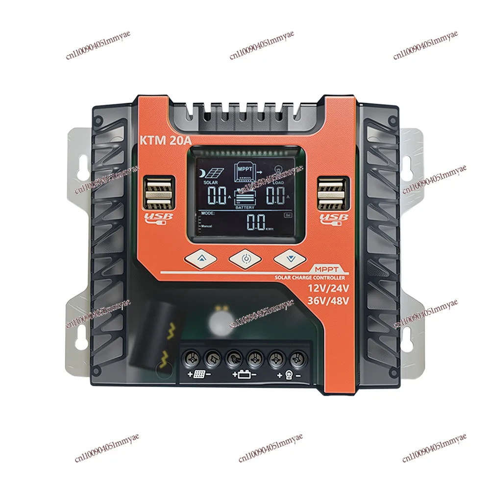 

40A60A100A Solar Controller Transparent Case MPPT Photovoltaic Charger Intelligent Charging Control Board