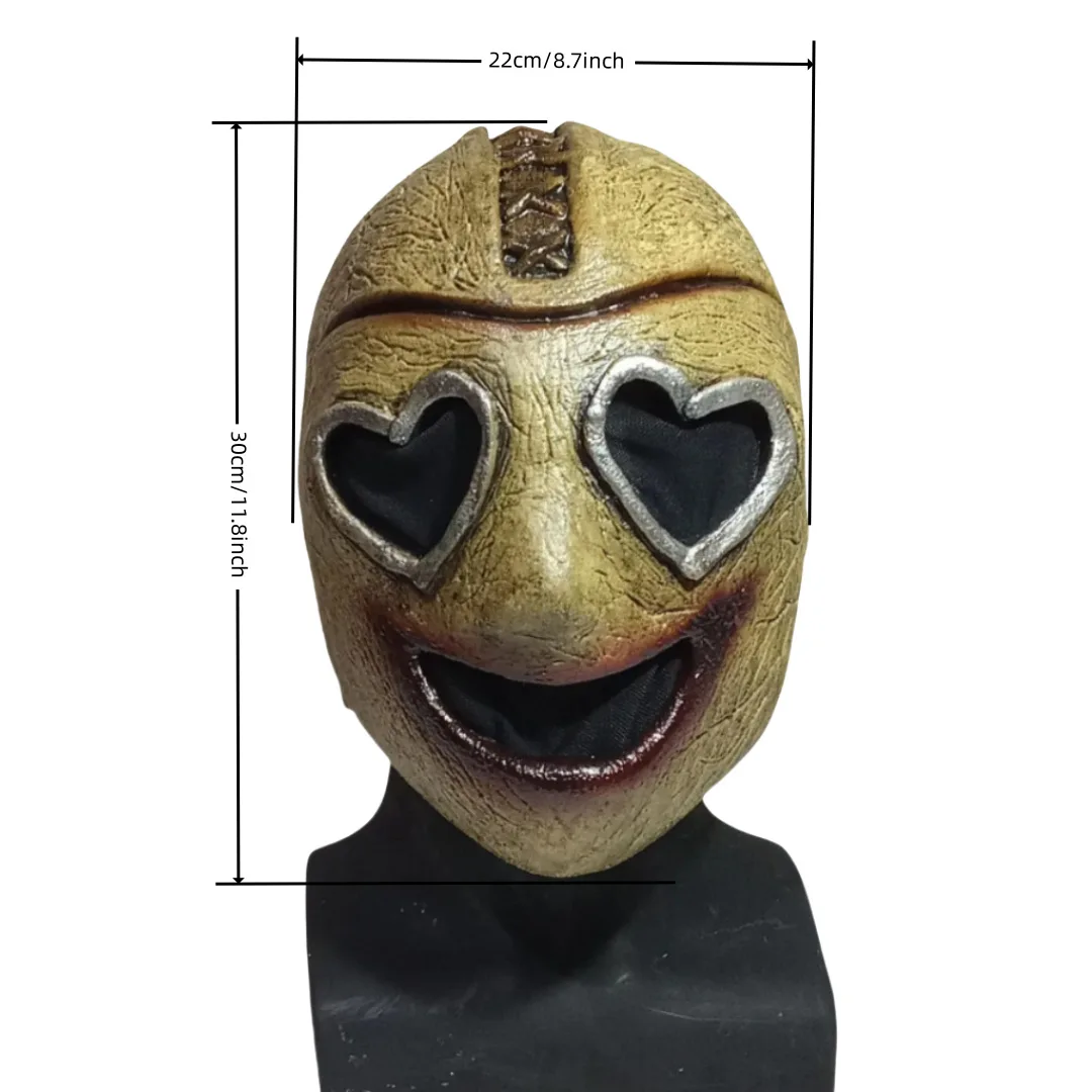 Herzaugen Gruselige Latex-Maske für Erwachsene für Geisterhaus-Party und Karneval Herzaugen-Maske – Detail 1