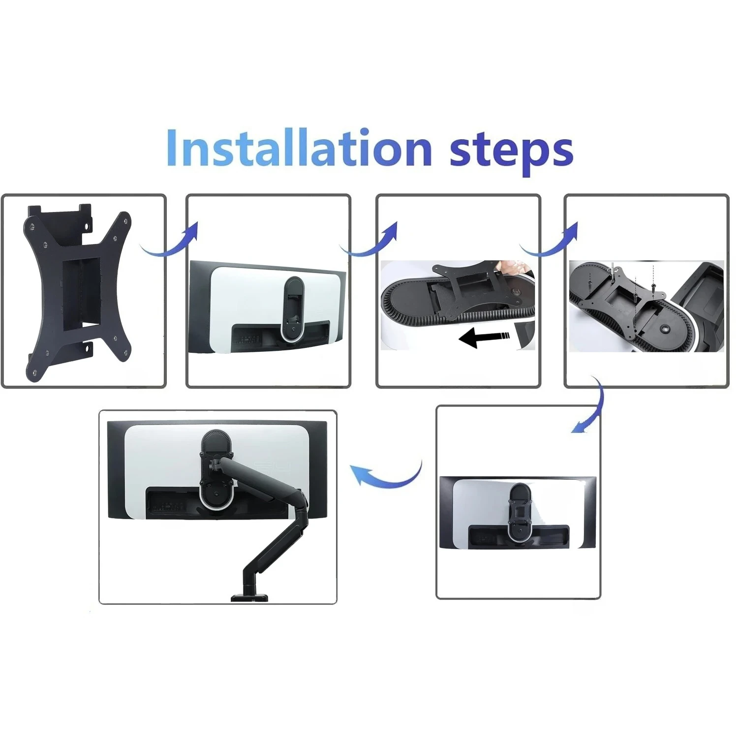Brand New VESA Adapter for DELL Alienware AW3423DW Monitor by Mount Bracket for VESA 75x75 &100x100 Monitors Arms