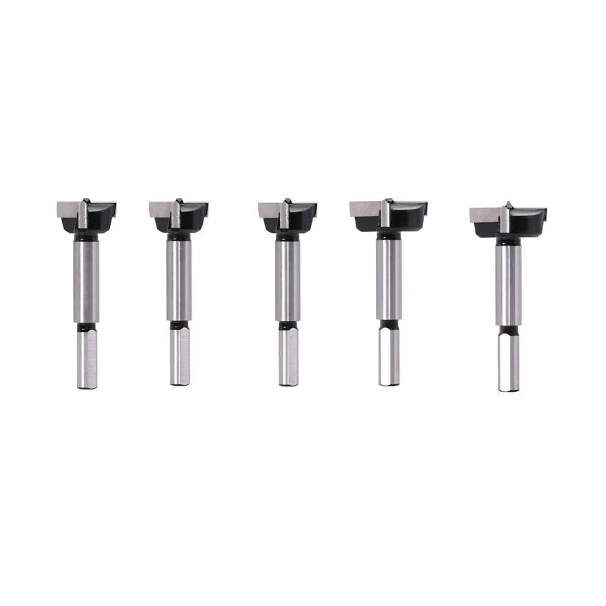 삼각형 생크가 있는 5 산업 등급 카바이드 목공 비트, 25mm, 28mm, 30mm, 32mm 및 35mm 포함