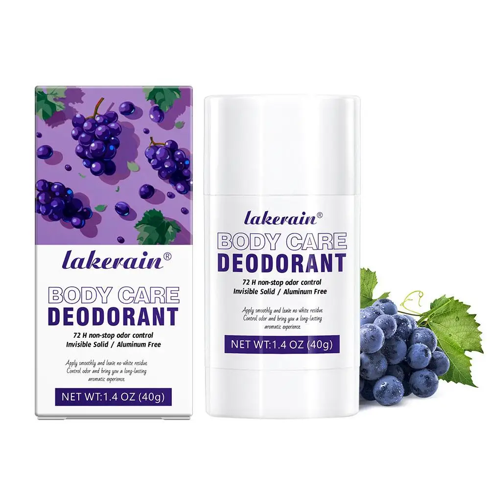 Fruity Deodorant Balm Natural Long-lasting Fresh Fragrance Odor Removal Portable Body Care for Men Women H1Z0