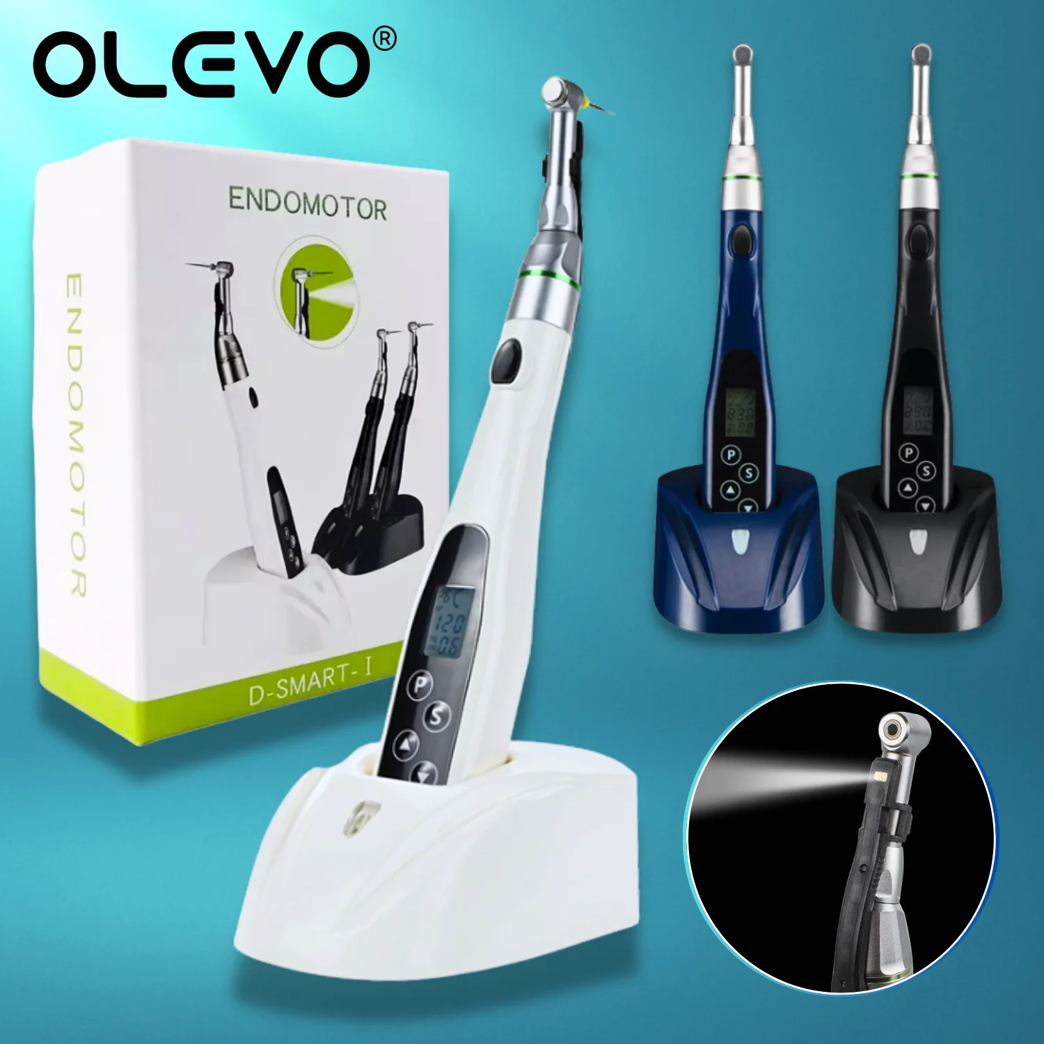 

Стоматологический эндодвигатель Беспроводная светодиодная лампа 16:1 Угловая редукционная головка Низкоскоростной наконечник Стоматология Беспроводная эндодонтическая обработка