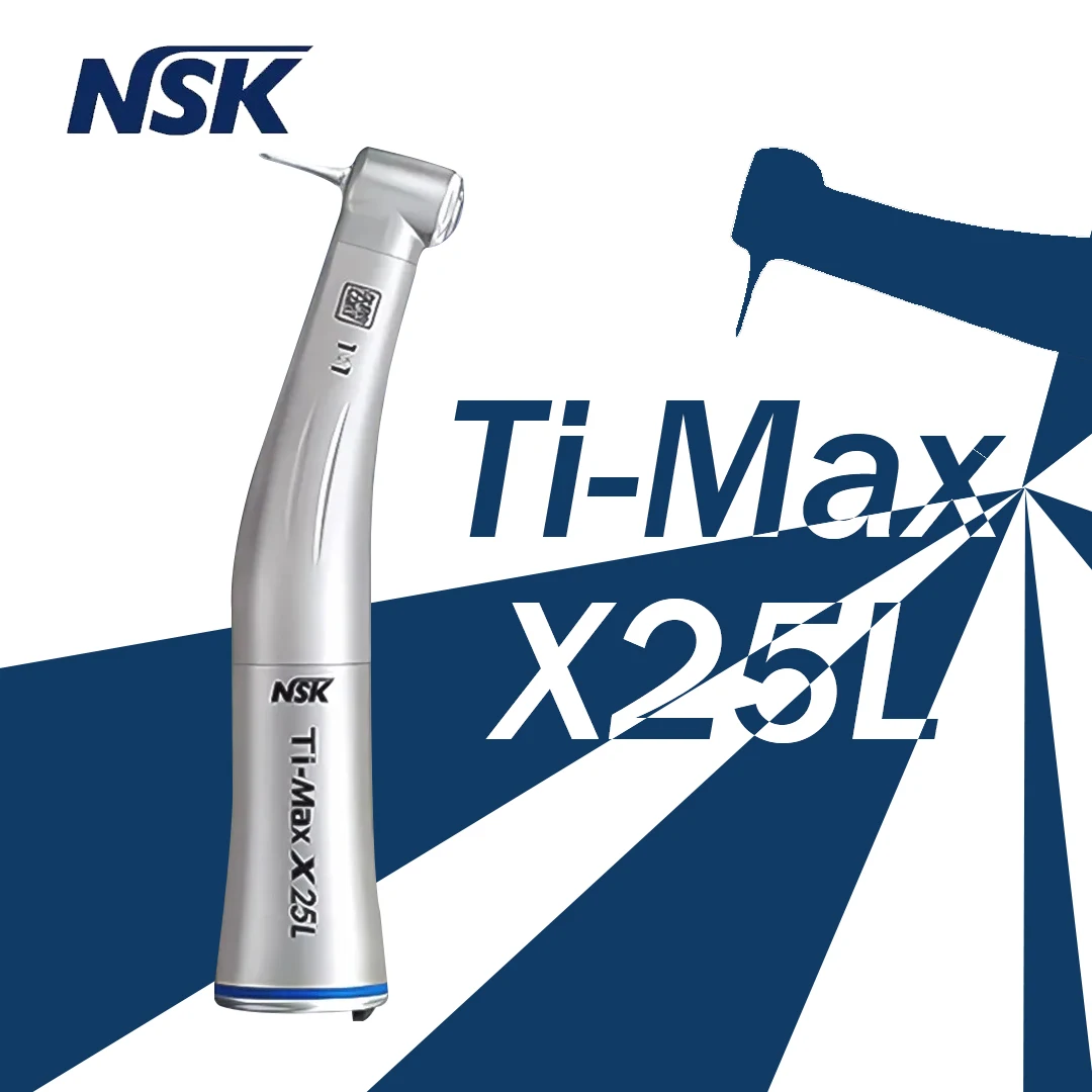 

NSK Push Button 1:5 Dental Contra Angle Handpiece Increase Speed Handpiece Mini Head Ti Max X95L Inner Water Spray Red Ring