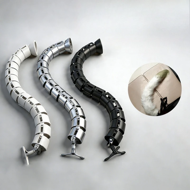 2026 New Splicable Cosplay Tail Skeleton, 800mm Flexible Bendable DIY Frame for Fox Wolf Furry Costume Prop, Free Assembly Party