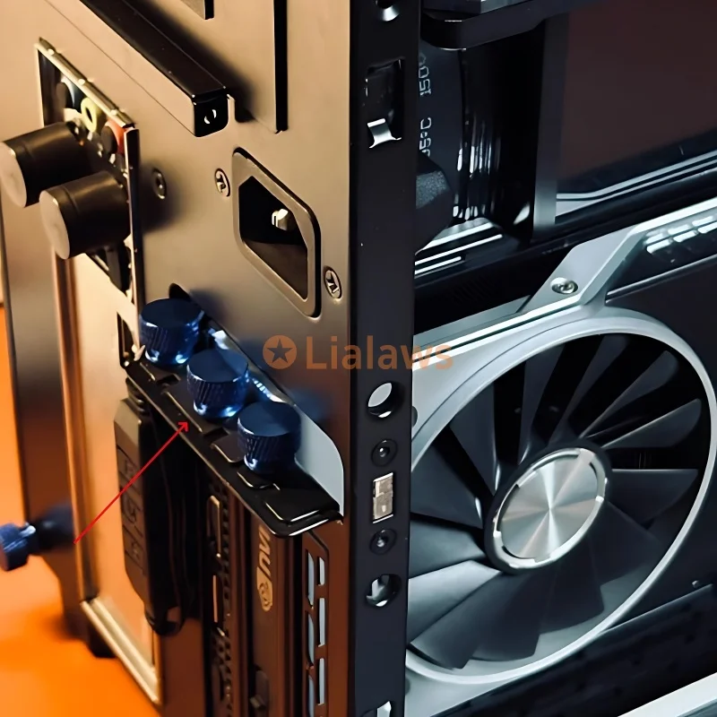 5pcs UNC 6#-32 Aluminum Step Thumb Screw Computer Case Screw Knurled Hand Screws Anodized 10 Colors For Hard Disk Radiator