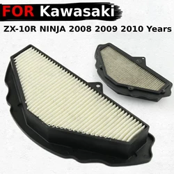 Motorcycle Air Filter Intake Air For Kawasaki ZX-10R NINJA 2008 2009 2010 Cleaner Element ZX10R ZX-10R Air Filter Accessories