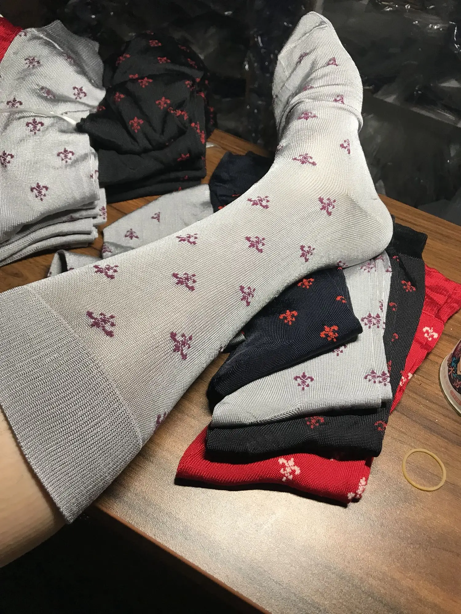 Chaussettes de Noël Rouge, Tenue de Père Noël