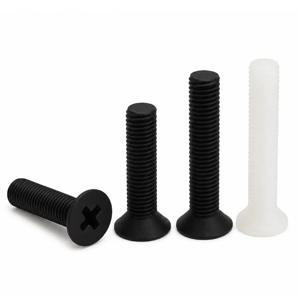 20/50/100 Stück PA66 Nylon Phillips Senkkopfschrauben, isolierte Kunststoff-Maschinenschrauben, M2 M2.5 M3 M4 M5 M6 M8 – Detail 3